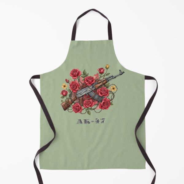 Item preview, AK-47 and Red Roses - Tattoo Style Art designed and sold by Valeriia_Isaieva.