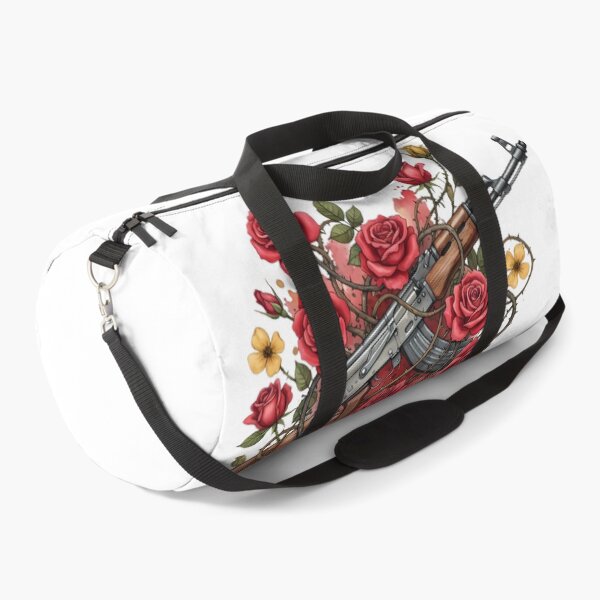 Item preview, AK-47 and Red Roses - Tattoo Style Art designed and sold by Valeriia_Isaieva.