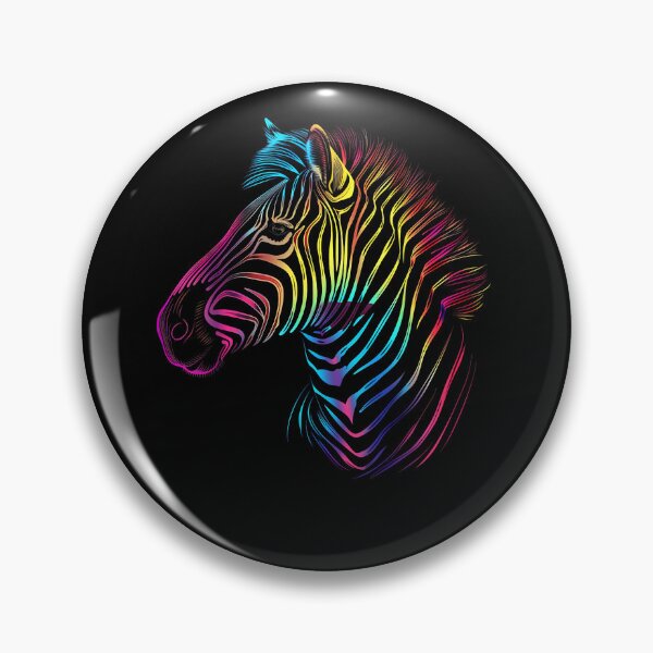 Item preview, Zebra Colorful African Animal Zoo Keeper Zebra Lover designed and sold by Goleon12.