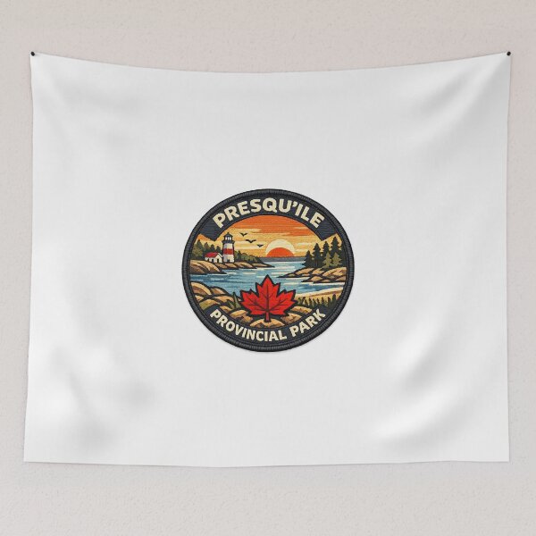 Item preview, Presqu’ile Provincial Park Vintage Patch designed and sold by CompassLake.