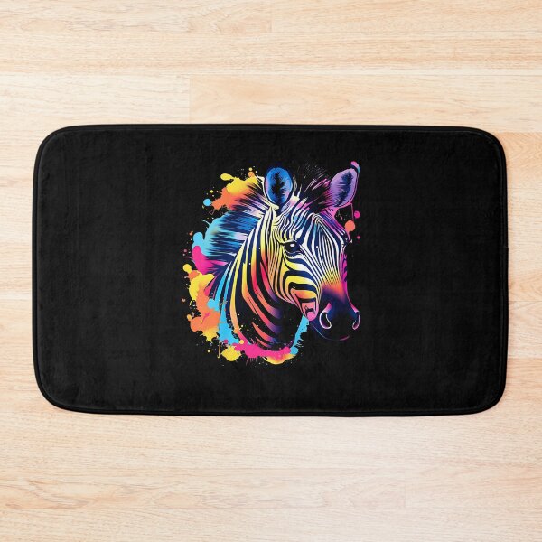 Item preview, Zebra Colorful Splash Animal Art Portrait Wildlife Safari designed and sold by Goleon12.