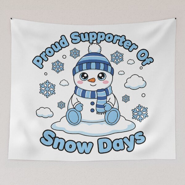 Item preview, proud supporter of snow days teacher humor design designed and sold by ArtDesignTp.