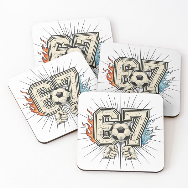 Item preview, funny 67 soccer youth player humor design designed and sold by ArtDesignTp.