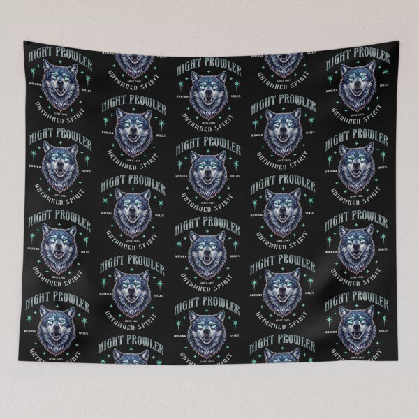 Item preview, Night Prowler – Untamed Spirit Wolf Design designed and sold by Dogandesighn.