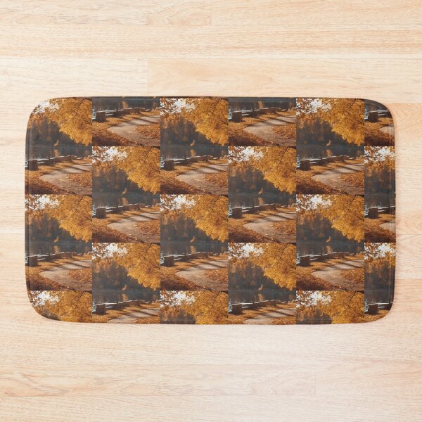 Item preview, Autumn Park Walking Path Lake View Scenic Fall Morning Reflection Photography Peaceful Nature Landscape designed and sold by CertainTees Clothing & Accessories .