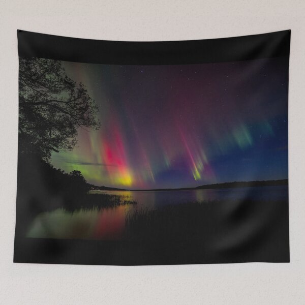 Item preview, Northern Lights glowing over the Ottawa river designed and sold by James Cumming.