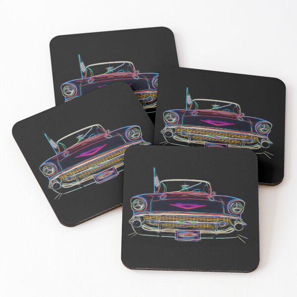 Item preview, 1957 Chevrolet Bel Air Neon Classic Car Art designed and sold by Moriarty's Digital Visions.