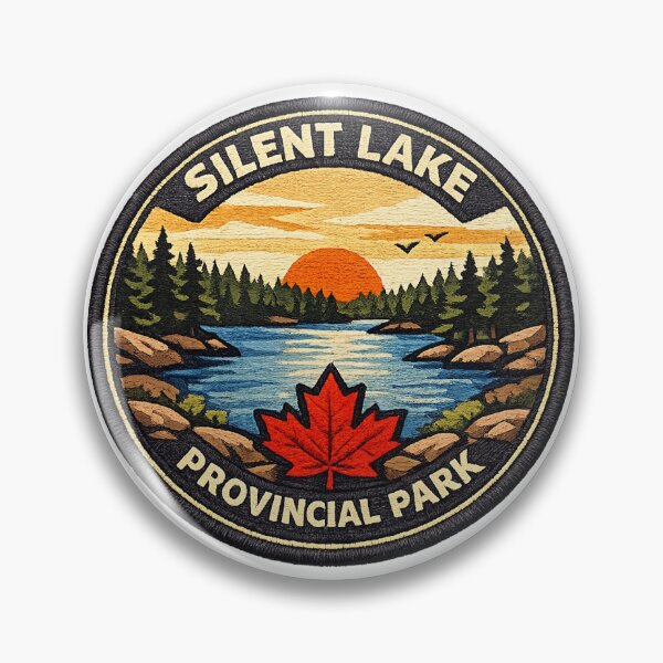 Item preview, Silent Lake Provincial Park Embroidered Patch designed and sold by CompassLake.