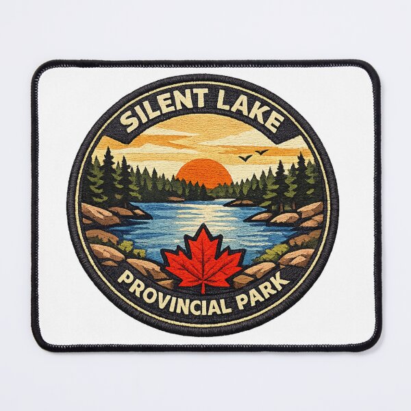 Item preview, Silent Lake Provincial Park Embroidered Patch designed and sold by CompassLake.