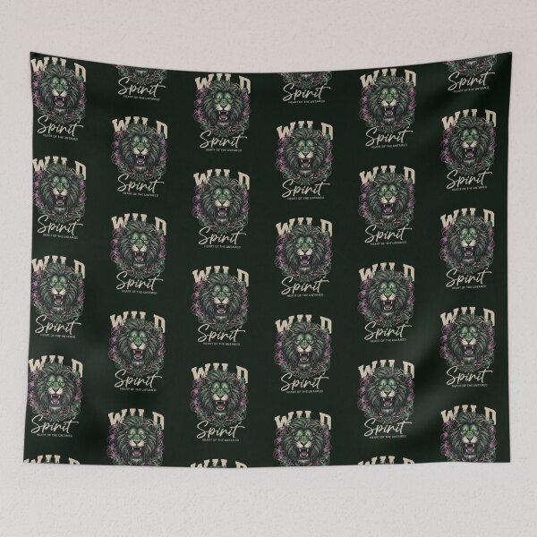 Item preview, Wild Spirit – Heart of the Untamed Lion Design designed and sold by Dogandesighn.