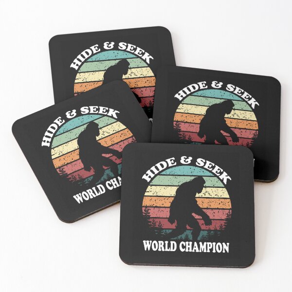 Item preview, Hide and Seek World Champion Funny Bigfoot Retro Design designed and sold by Moriarty's Digital Visions.