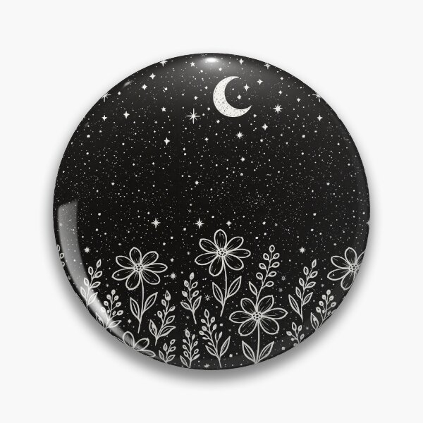 Item preview, Celestial Moon and Stars Floral – Night Sky Botanical Design designed and sold by art2print.