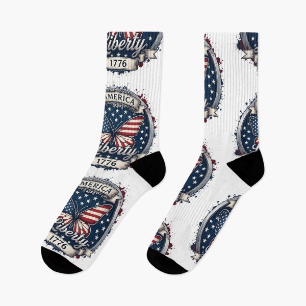 Item preview, America 250 Butterfly T-Shirt – Patriotic Red White and Blue Butterfly – 1776 USA Freedom Design designed and sold by relso.