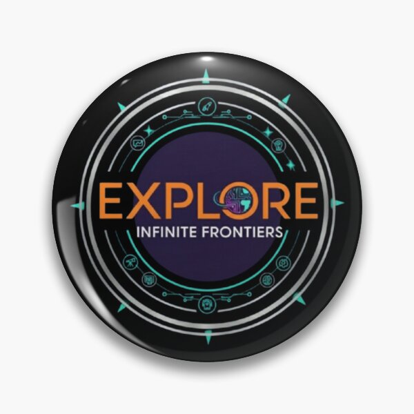 Item preview, EXPLORE – Infinite Frontiers Tech Emblem designed and sold by Dogandesighn.