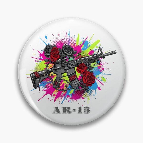 Item preview, AR-15 Neon Punk - Street Art Weapon designed and sold by Valeriia_Isaieva.