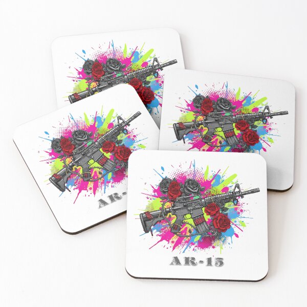 Item preview, AR-15 Neon Punk - Street Art Weapon designed and sold by Valeriia_Isaieva.