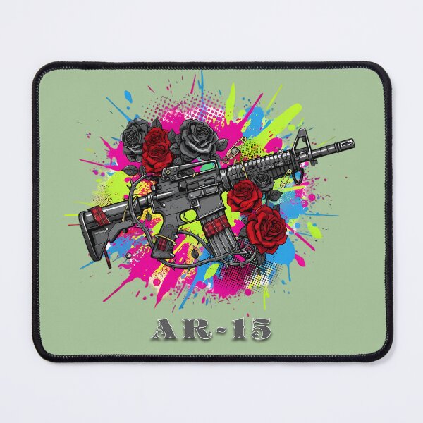 Item preview, AR-15 Neon Punk - Street Art Weapon designed and sold by Valeriia_Isaieva.
