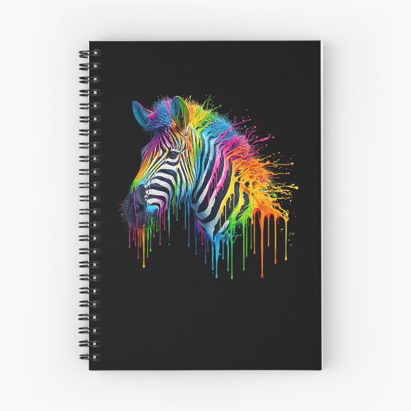 Item preview, Rainbow Painted Dripping Zebra Face Zoo Animal Zebra Lovers designed and sold by Goleon12.