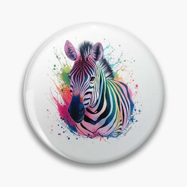 Artikelvorschau, Zebra Männer Frau Bunte Aquarell Zebra entworfen und verkauft von Goleon12.