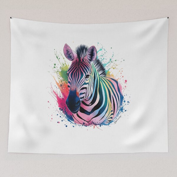 Item preview, Zebra Men Woman Colorful Watercolor Zebra designed and sold by Goleon12.
