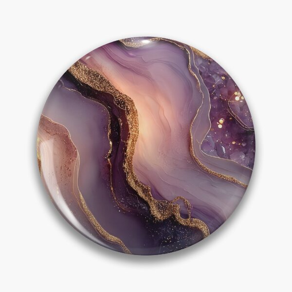 Item preview, Mesmerizing Crushed Amethyst Geode with Glowing Resin Flow designed and sold by Nine Lives Studio.