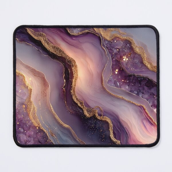 Item preview, Mesmerizing Crushed Amethyst Geode with Glowing Resin Flow designed and sold by Nine Lives Studio.