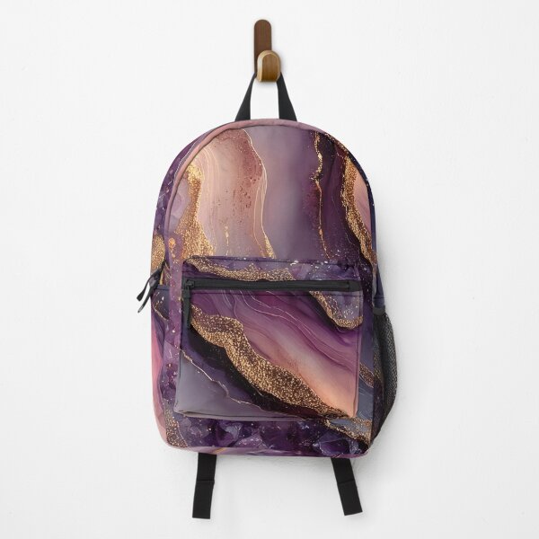 Item preview, Mesmerizing Crushed Amethyst Geode with Glowing Resin Flow designed and sold by Nine Lives Studio.