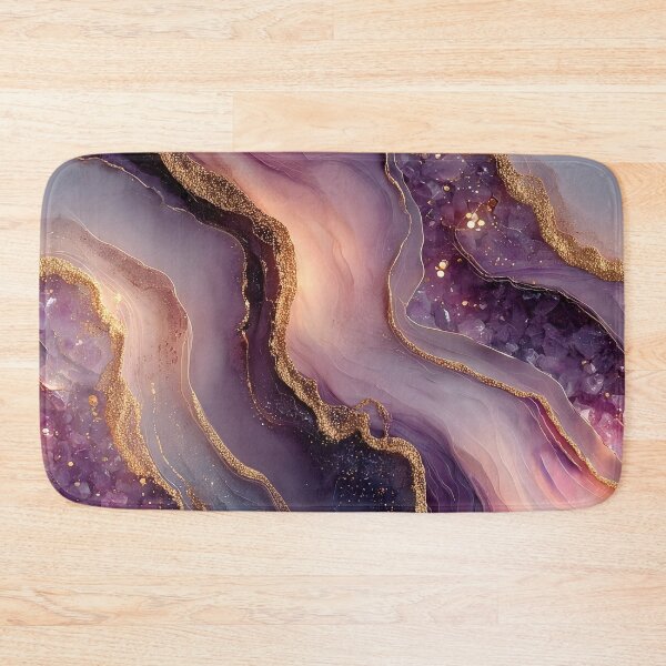 Item preview, Mesmerizing Crushed Amethyst Geode with Glowing Resin Flow designed and sold by Nine Lives Studio.