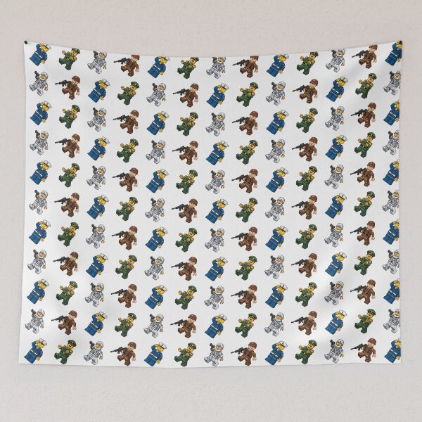 Item preview, "Brick figures in the military space" -4 pack designed and sold by Tecno-Art-Land.