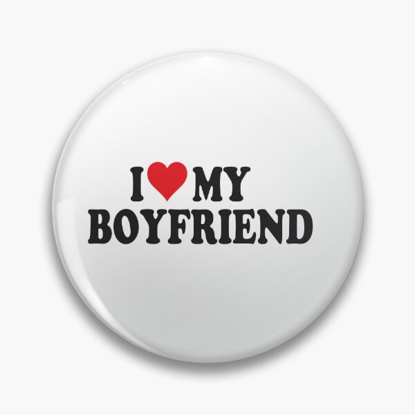Item preview, I Love My Boyfriend Romantic Heart Love Quote designed and sold by Moriarty's Digital Visions.