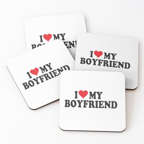 Item preview, I Love My Boyfriend Romantic Heart Love Quote designed and sold by Moriarty's Digital Visions.