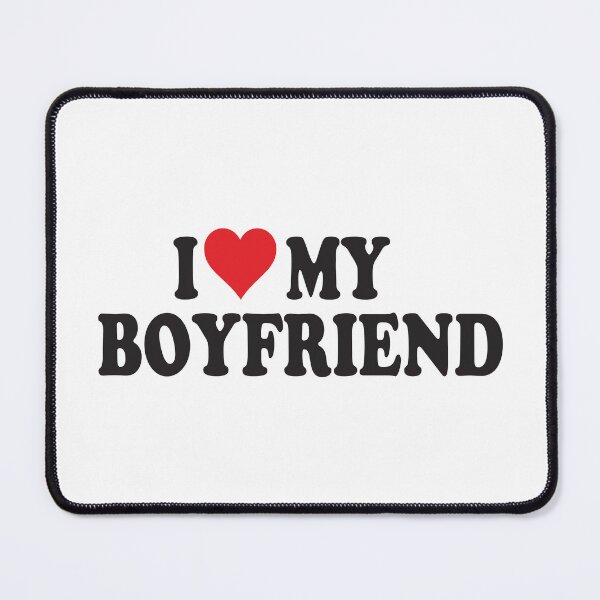 Item preview, I Love My Boyfriend Romantic Heart Love Quote designed and sold by Moriarty's Digital Visions.