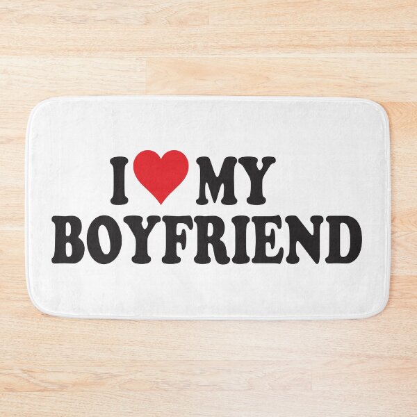 Item preview, I Love My Boyfriend Romantic Heart Love Quote designed and sold by Moriarty's Digital Visions.