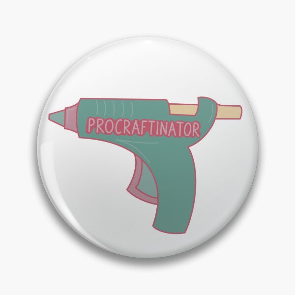 Item preview, Pro-Craft-inator Hot Glue Gun – Funny Crafting Procrastination Design designed and sold by aziza-doodles.