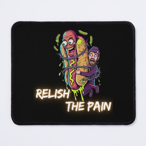 Item preview, Relish The Pain - Creepy Monster Hot Dog Eating Hipster Lowbrow Art designed and sold by SlavicKemp.