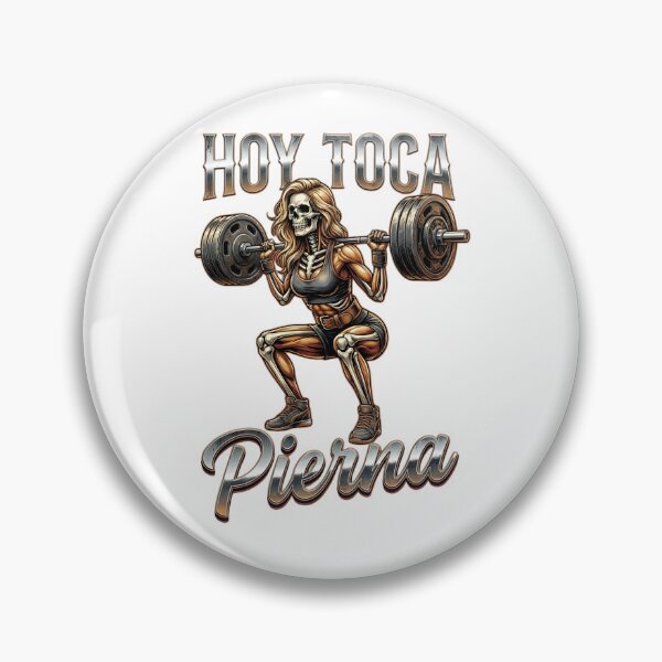 Item preview, Hoy Toca Pierna Skeleton Girl Squat Gym Humor designed and sold by VGAfanatic.