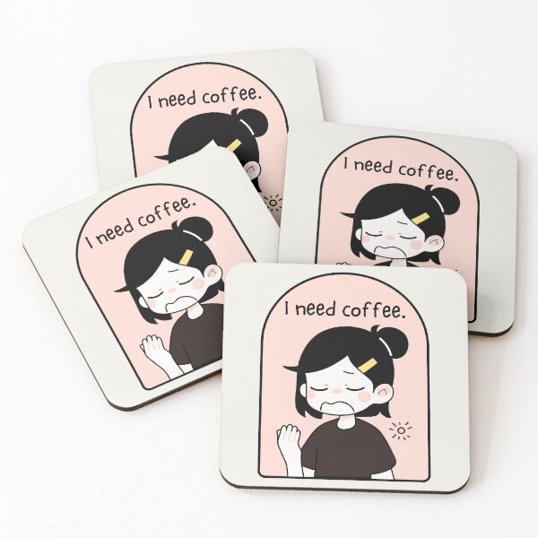 Item preview, Relatable Girl: I need coffee designed and sold by EvergreenRevolt.