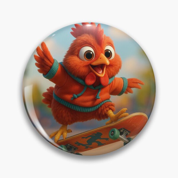 Item preview, Skater Redcap Chicken designed and sold by Sillytoe.