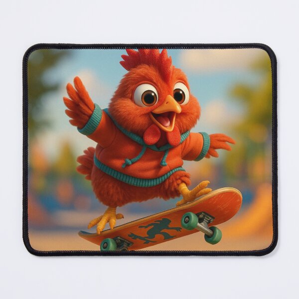 Item preview, Skater Redcap Chicken designed and sold by Sillytoe.
