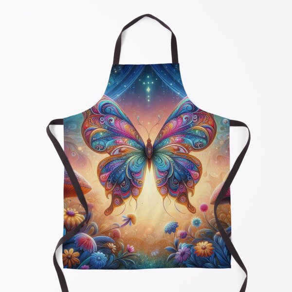 Item preview, Mystical Butterfly Garden – Colorful Fantasy Nature Art designed and sold by Dogandesighn.