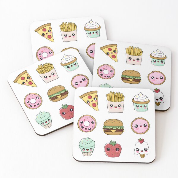 Item preview, Cute Kawaii Food Friends designed and sold by Retro Whimsy.