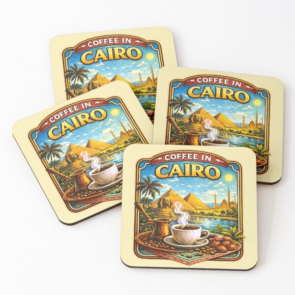 Item preview, Coffee in Cairo Egypt designed and sold by Myra365Art.