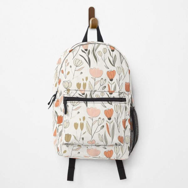 Item preview, Seamless floral Easter pattern with simple hand-drawn spring flowers, daisies and tulips designed and sold by lilyrouen.
