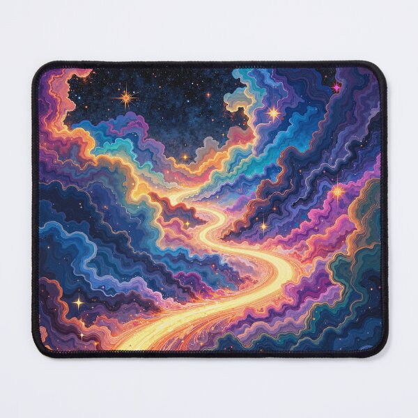 Item preview, Cosmic Stream Nebula Art | Dreamlike Celestial Abstract | Psychedelic Space Illustration designed and sold by LatentRenderArt.