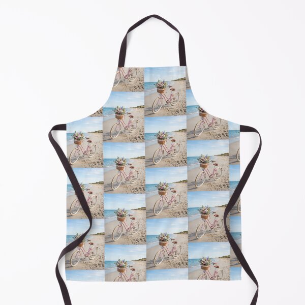 Item preview, Bicycle on the Beach with a basket full of flowers designed and sold by ShipDrop.