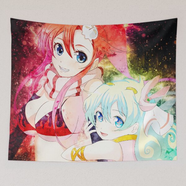 Item preview, Nia Teppelin Gurren Lagann Dreamy Pastel Blue Hair Galaxy Gentle Glow designed and sold by mildaclairmo.