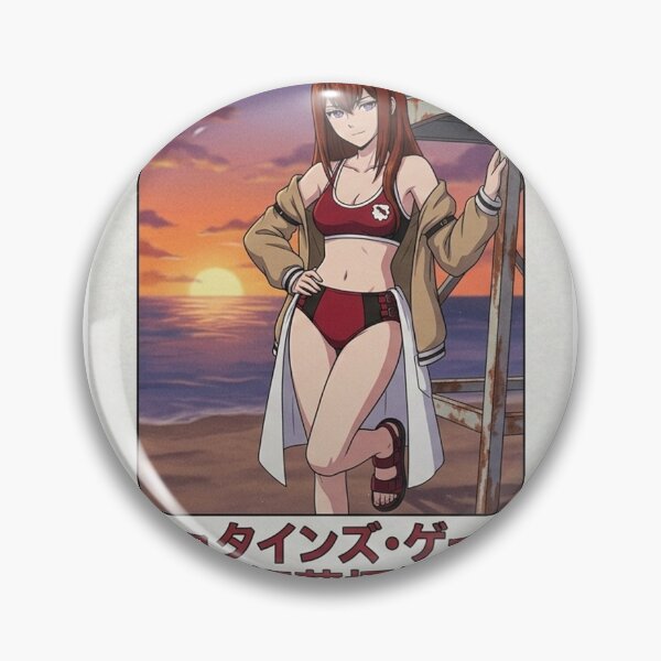 Item preview, Steinsgate Makise Kurisu - Sexy Bikini Retro 90s Anime Style designed and sold by GachaGooners.