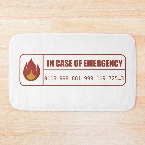 Item preview, In Case of Emergency Phone Number – IT Crowd Comedy Reference Design designed and sold by aziza-doodles.