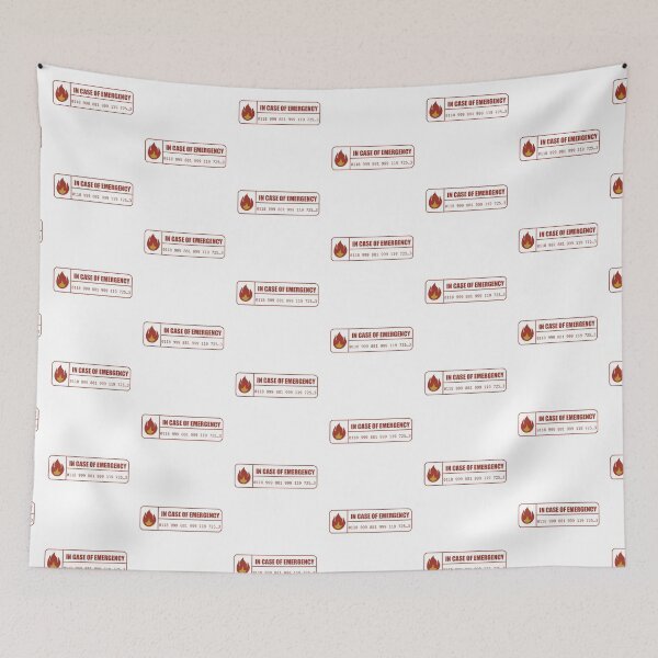 Item preview, In Case of Emergency Phone Number – IT Crowd Comedy Reference Design designed and sold by aziza-doodles.