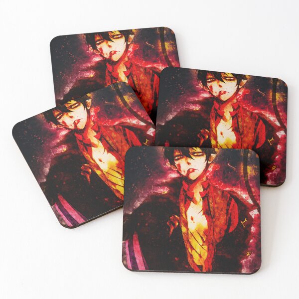 Item preview, Amaimon Blue Exorcist Red Cosmic Glow Intense Shadow Portrait designed and sold by mildaclairmo.